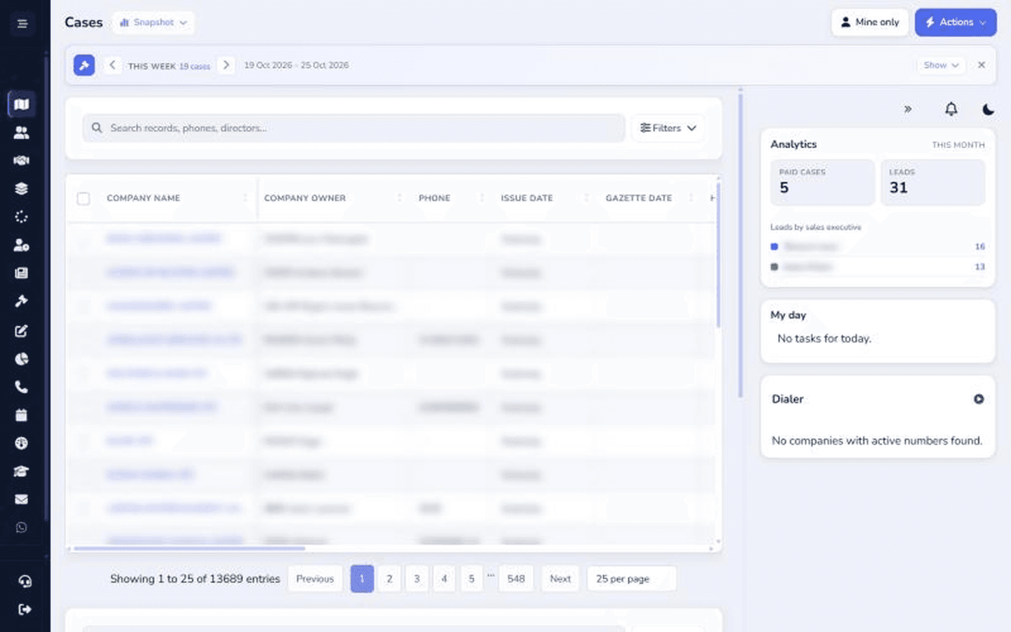 Tax Debts Website & Custom CRM screenshot